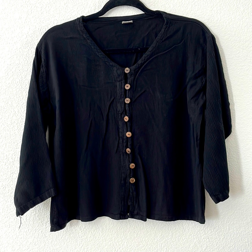 3/4 Sleeves peasant top